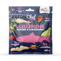 MINTA Száraz kutyaeledel Lazac, paszternák és eper 60g