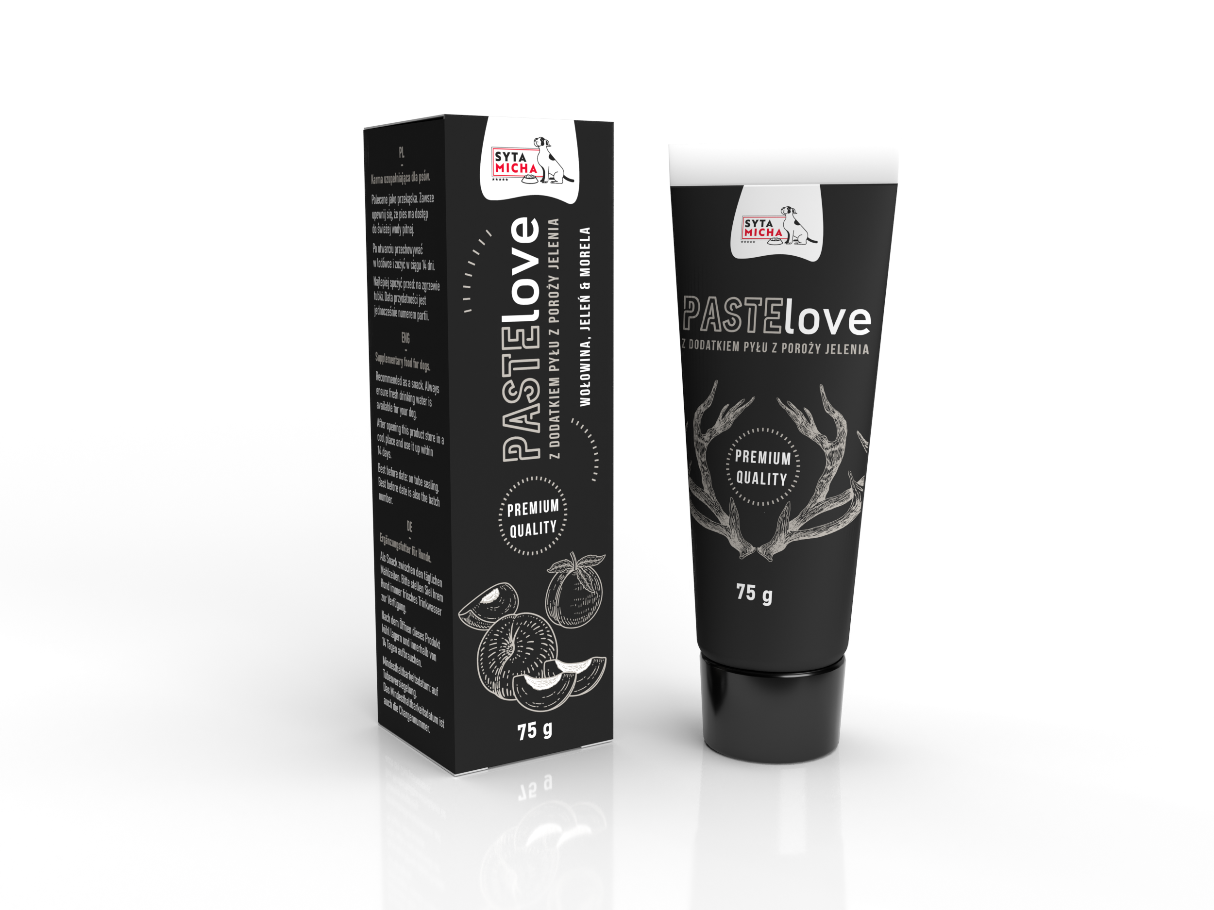 PasteLOVE - marhahúsos paszta szarvassal és sárgabarackkal 75g