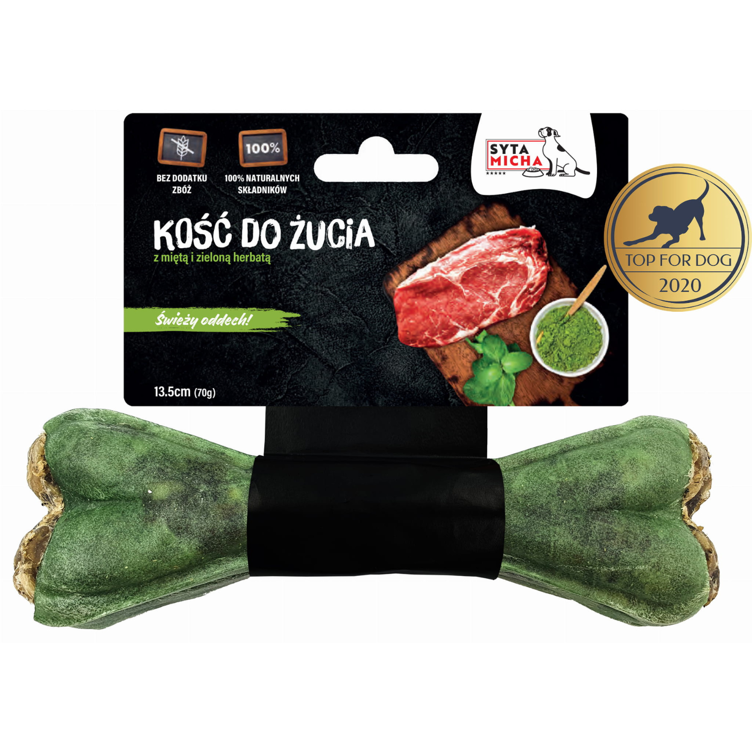 Rágójáték kutyáknak friss leheletért, 13,5 cm