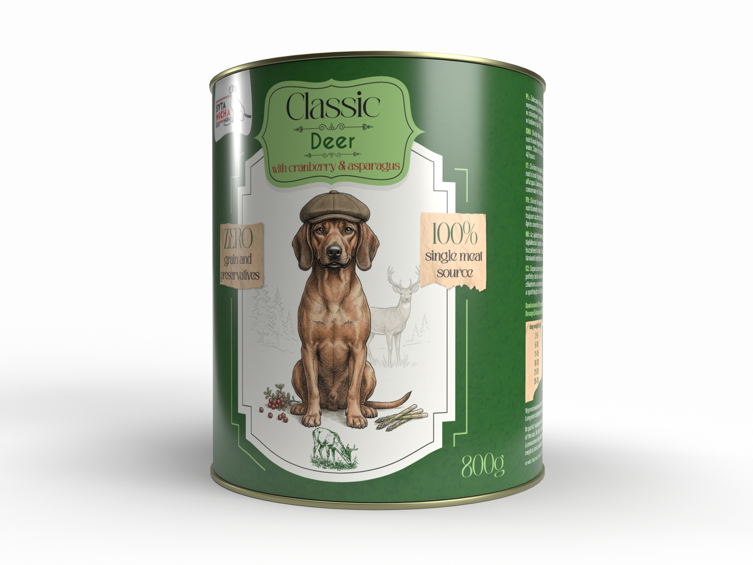 Classic jeleń z żurawiną 800g