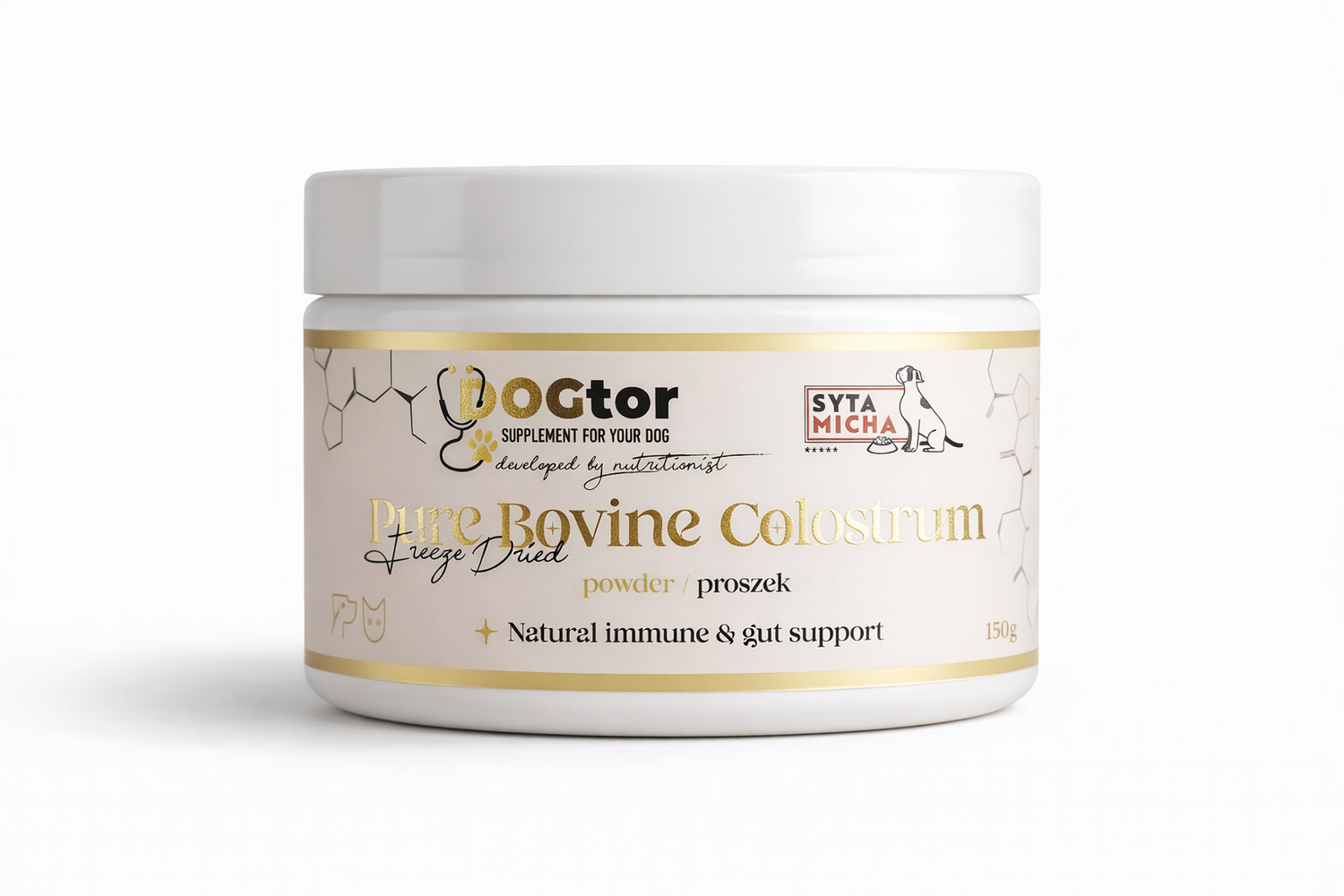 Сита Міша DOGTOR Colostrum 150г - Телятине молозиво 20% IgG