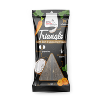 Rágó háromszög kutyáknak – szarvashús, kókusz és feketeribizli-levél, 2 db