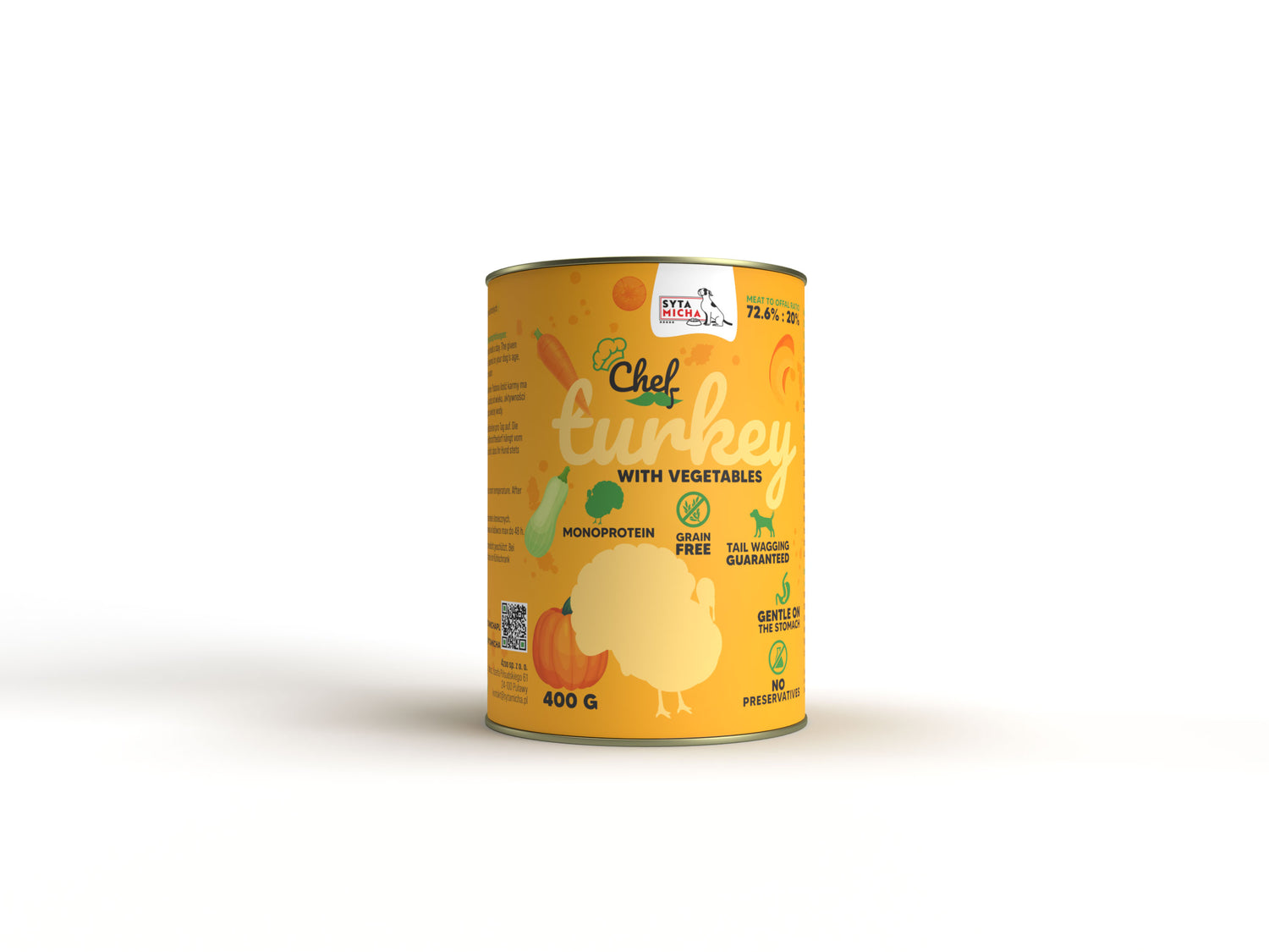 Вологий корм для собаки Індичка з овочами 400 г