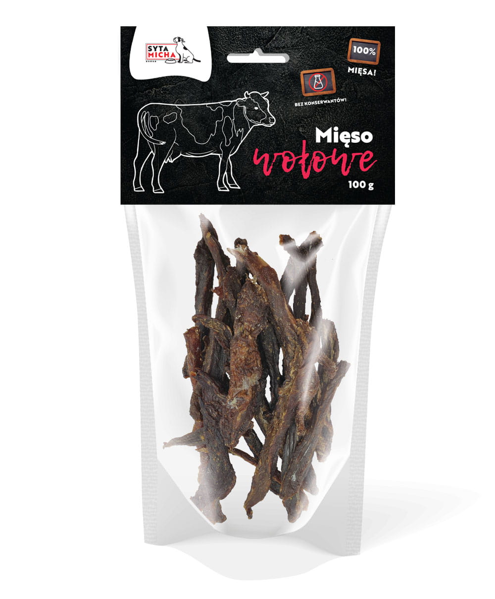 Szárított marhahús kutyáknak 100g