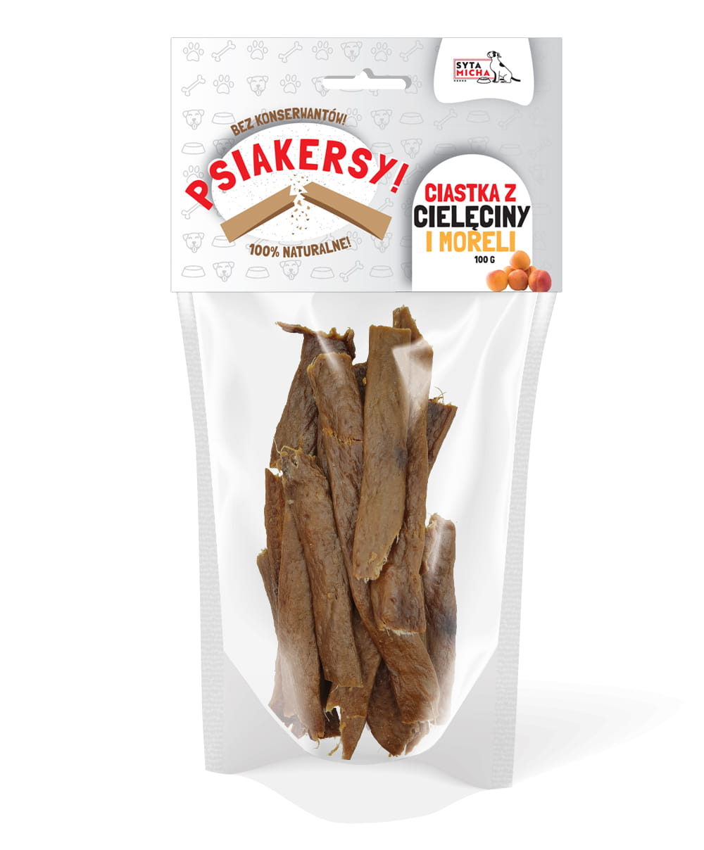 Psiakersy Borjúhús sárgabarackkal 100g