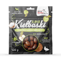 Szuper kolbász kutyáknak kacsahússal, kókuszdióval és almával 100g