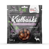 Szuper kolbász kutyáknak szarvashússal és feketeribizlivel 100g