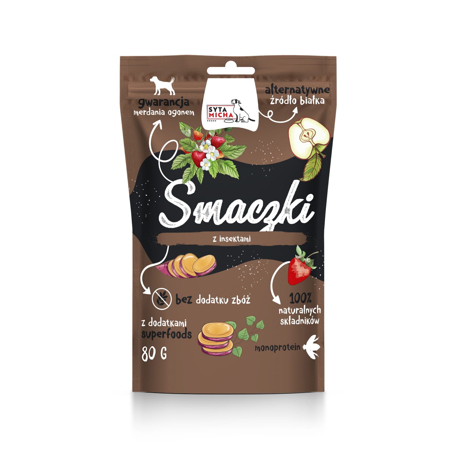 Finomságok kutyáknak rovarokkal 80g
