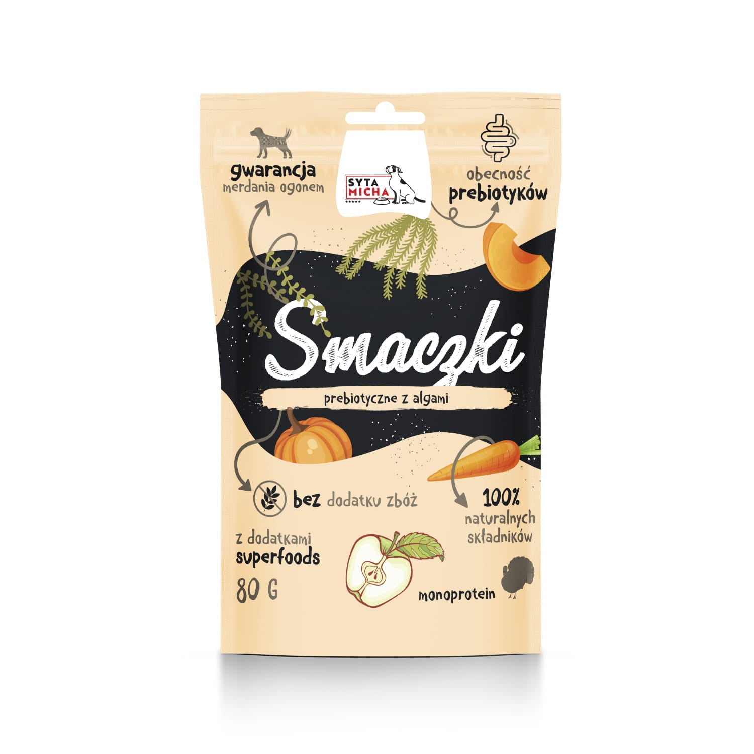 Prebiotikus finomságok kutyáknak (GI²D Complex) algákkal 80g