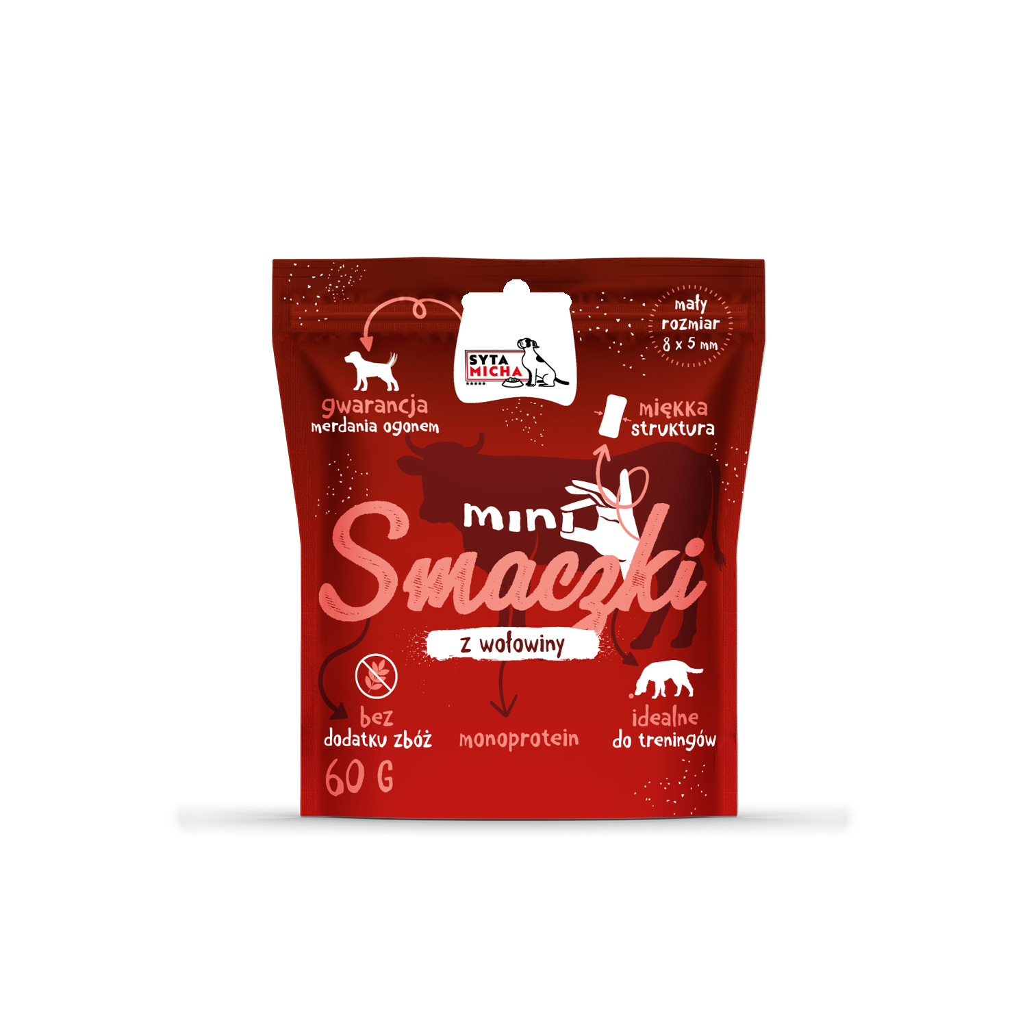 Mini jutalomfalatok kutyáknak marhahússal 60g