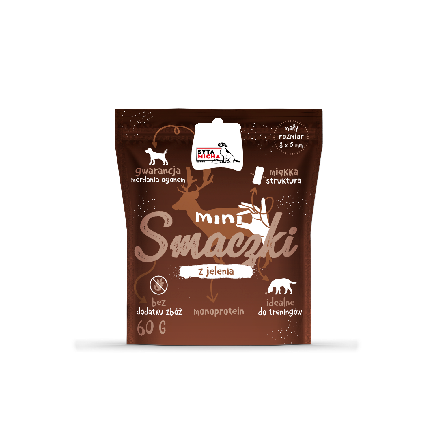 Mini jutalomfalatok kutyáknak szarvasból 60g