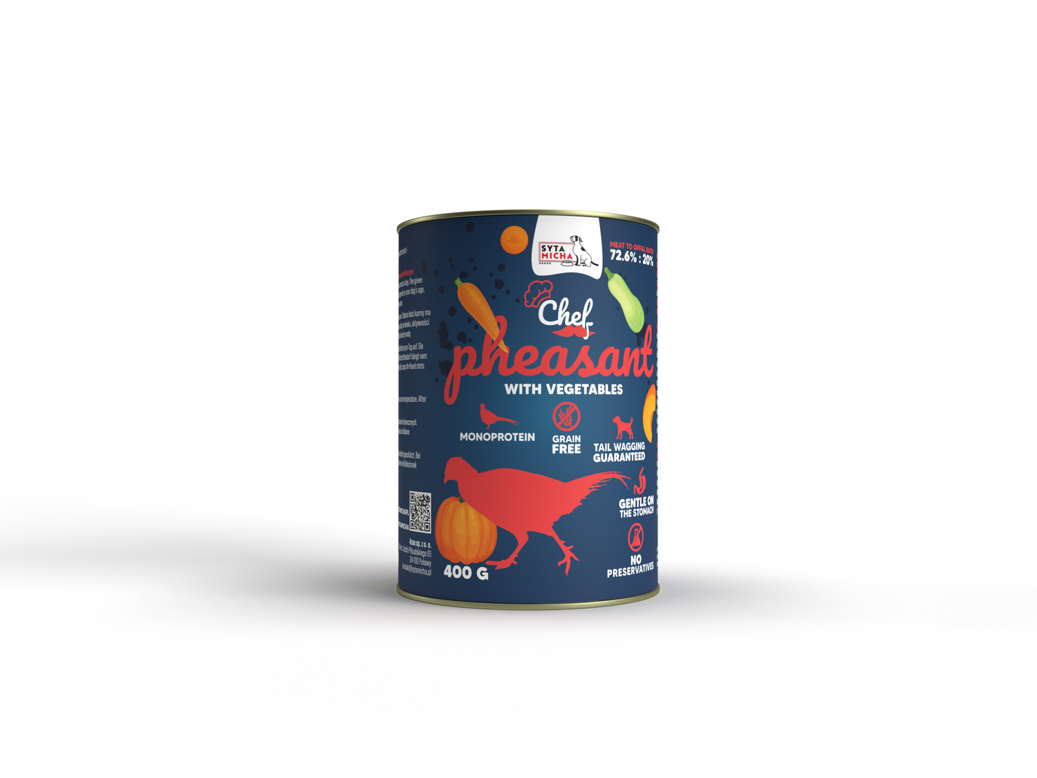 Вологий корм для собаки Фазан з овочами 400г