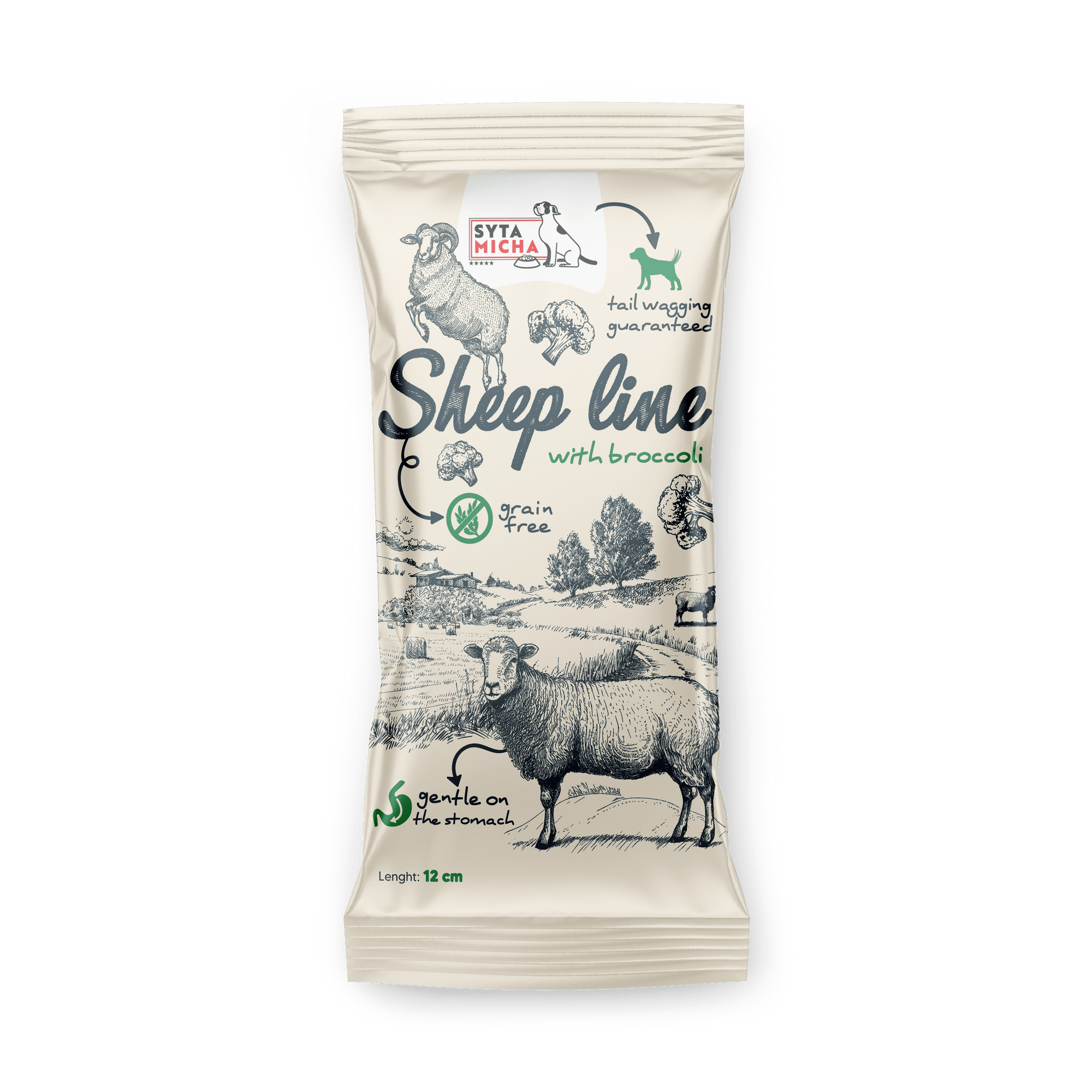 Syta Micha Sheep Line Rágócsont Brokkolis juh 12cm
